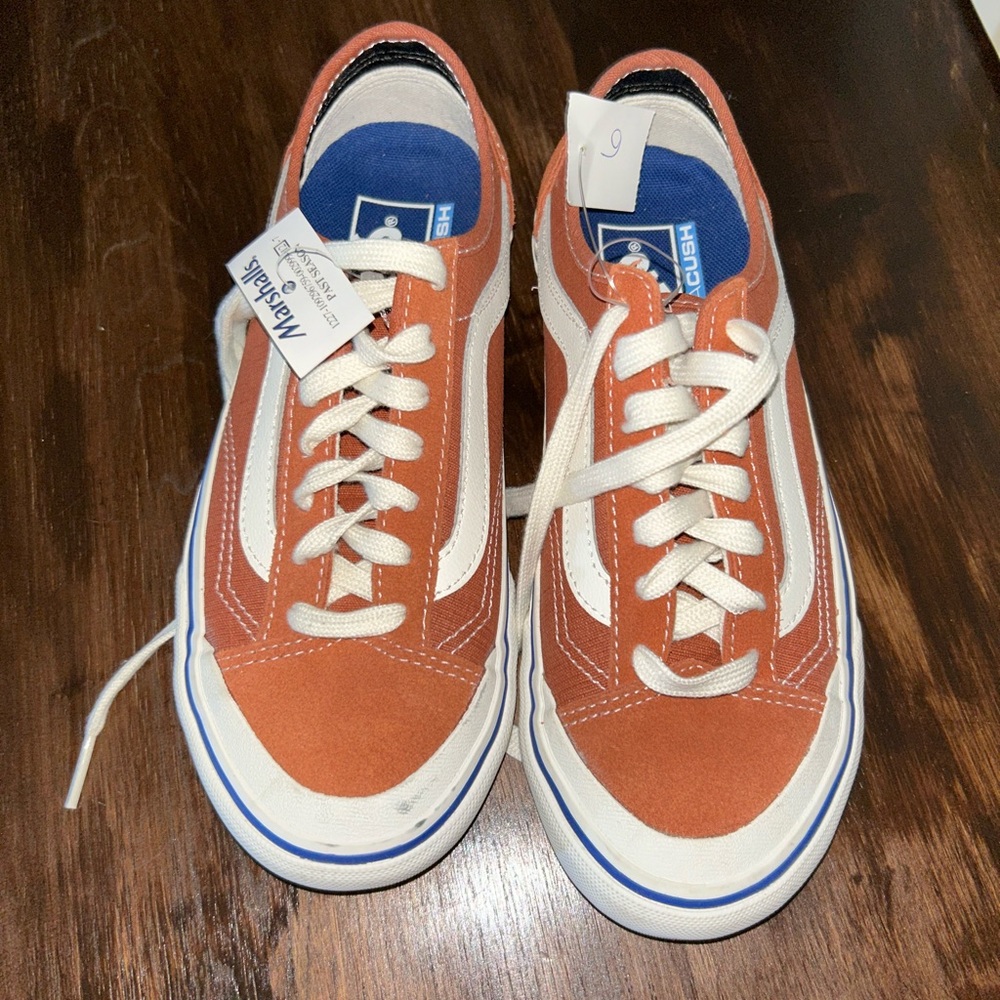 Vans women’s  Orange and White Sneakers